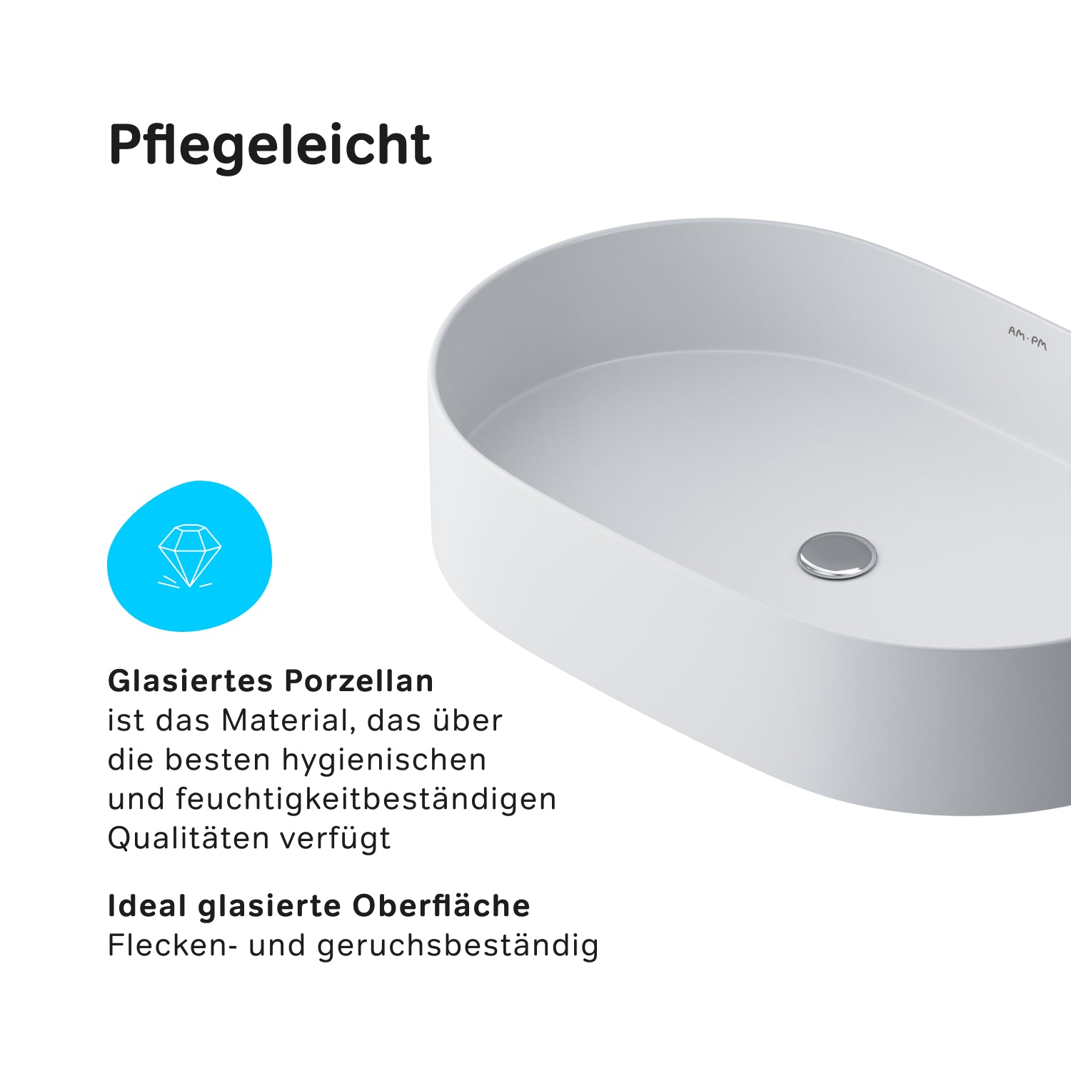 MFAWCC20500WG Aufsatzwaschbecken 51 cm Func