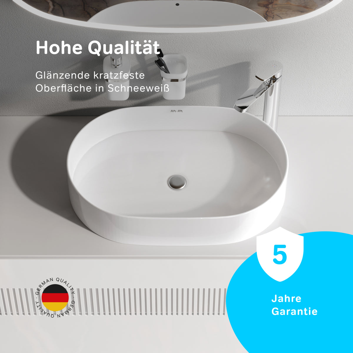 Aufsatzwaschbecken Func 61 cm – MFAWCC20610WG