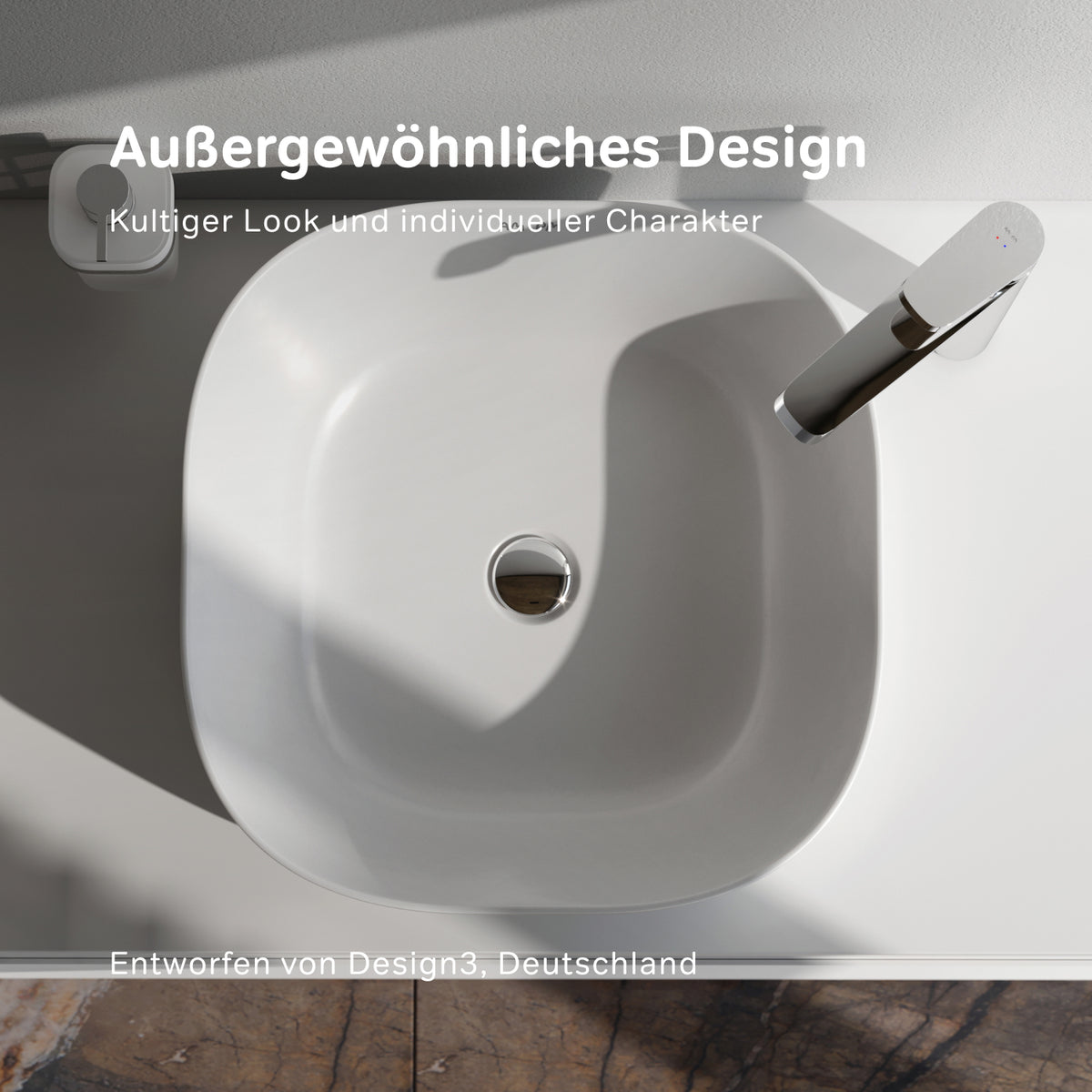 Aufsatzwaschbecken Func 43 cm – MFAWCC30430WG
