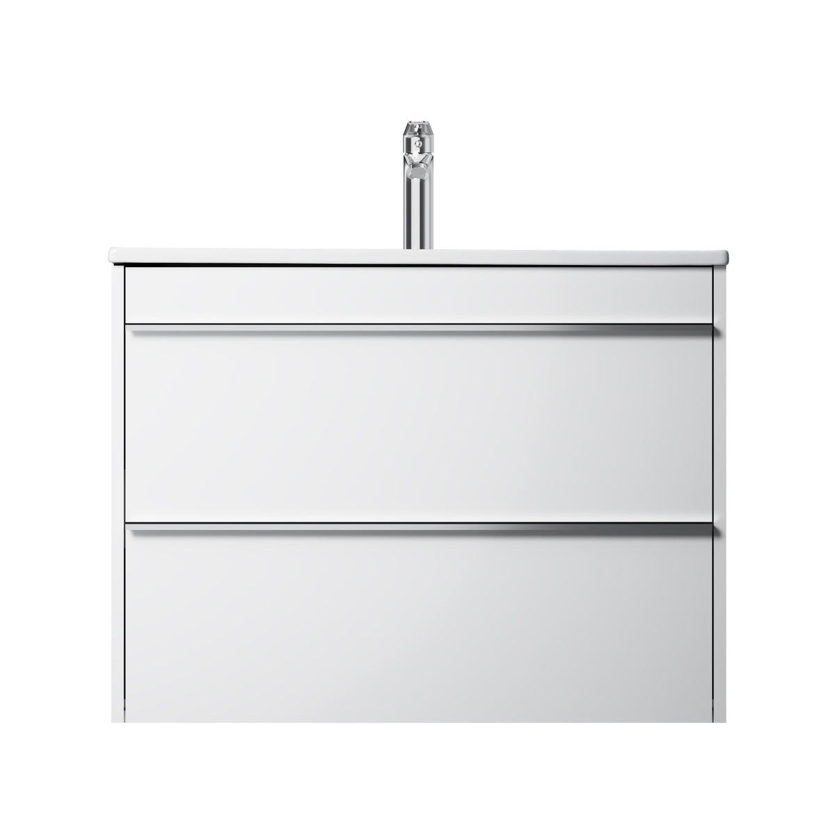 MTA-FHX0802WG-WCC0802 Waschtischunterschrank mit Becken, 80 cm, 2 Schubladen Hit Badmöbel Waschbecken mit Unterschrank ampm-store.de