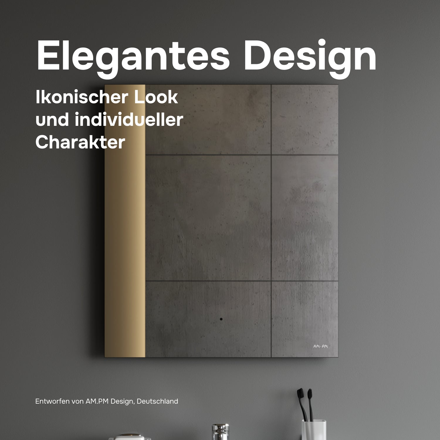 MTAMOX10601S Miroir LED 60 cm Hit-à intensité variable, sans contact, antibuée