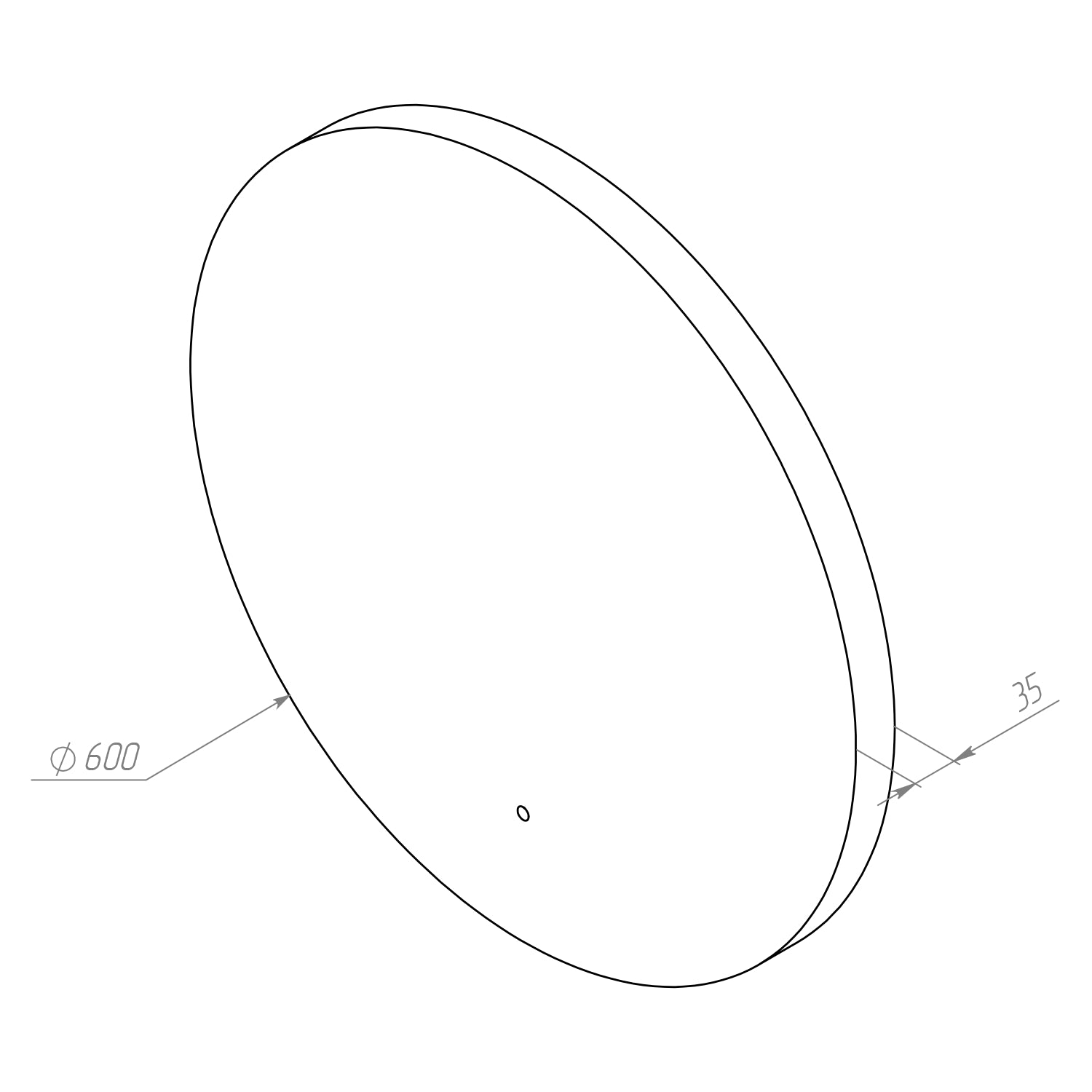 MTAMOX40601S LED-Spiegel 60 cm Hit - dimmbar, Touchless, Anti-Beschlag