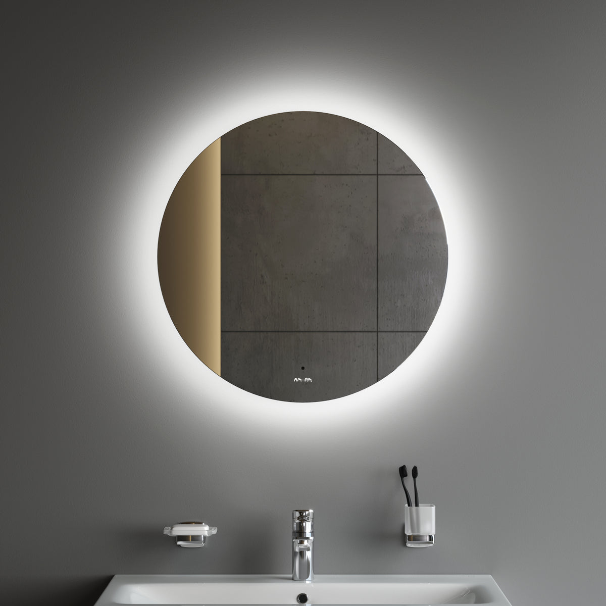 Miroir de salle de bain LED Hit 60 cm, intensité réglable, sans contact, antibuée–MTAMOX40601S