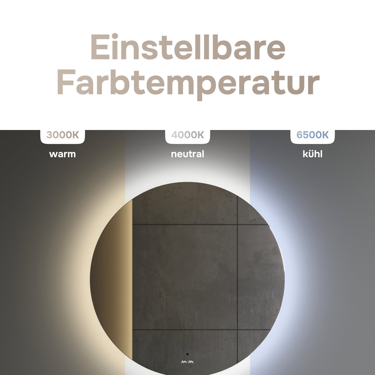 Miroir de salle de bain LED Hit 60 cm, intensité réglable, sans contact, antibuée–MTAMOX40601S