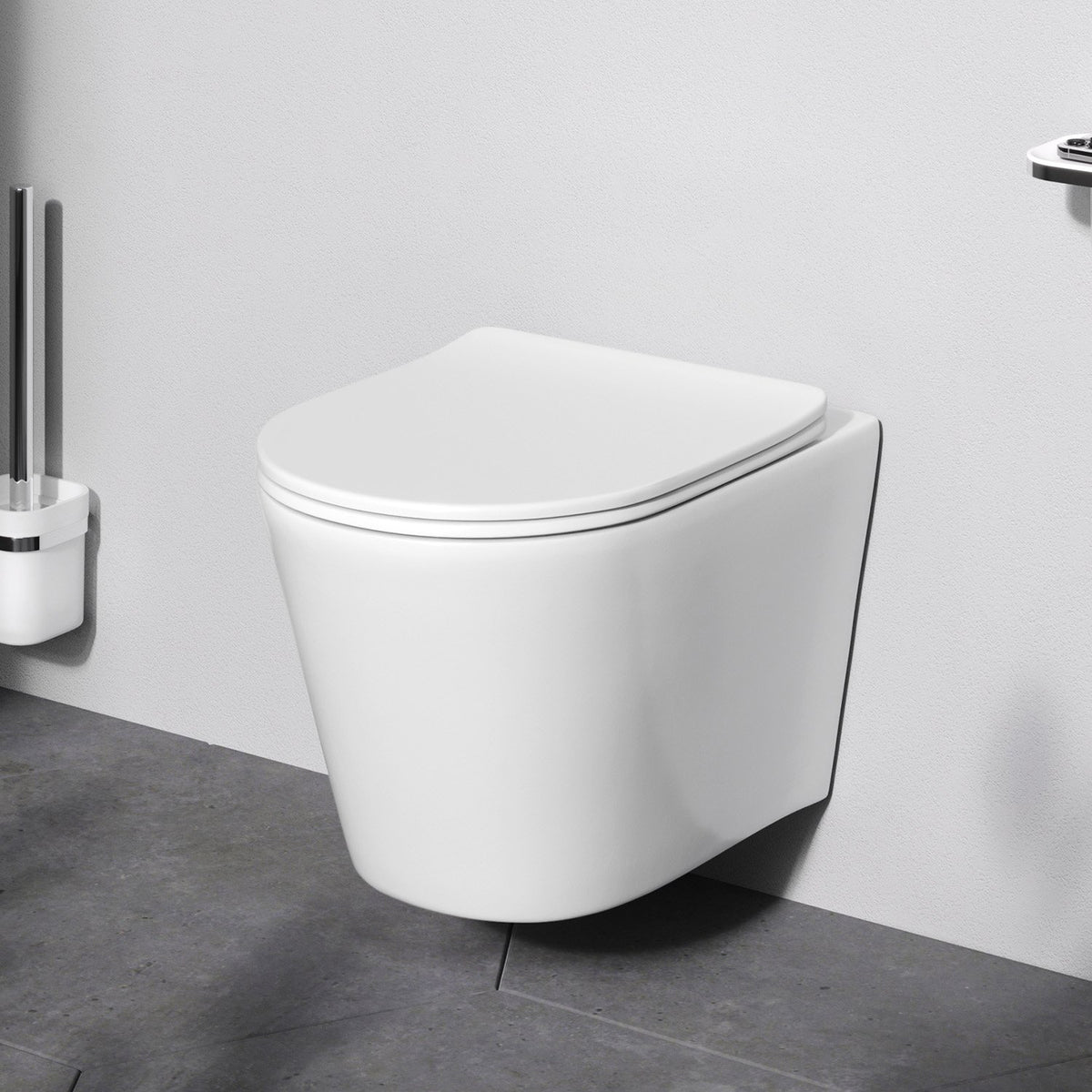 WC-Komplettset Spike mit Vorwandelement und weißer Betätigungsplatte – IIS90101.PA1900