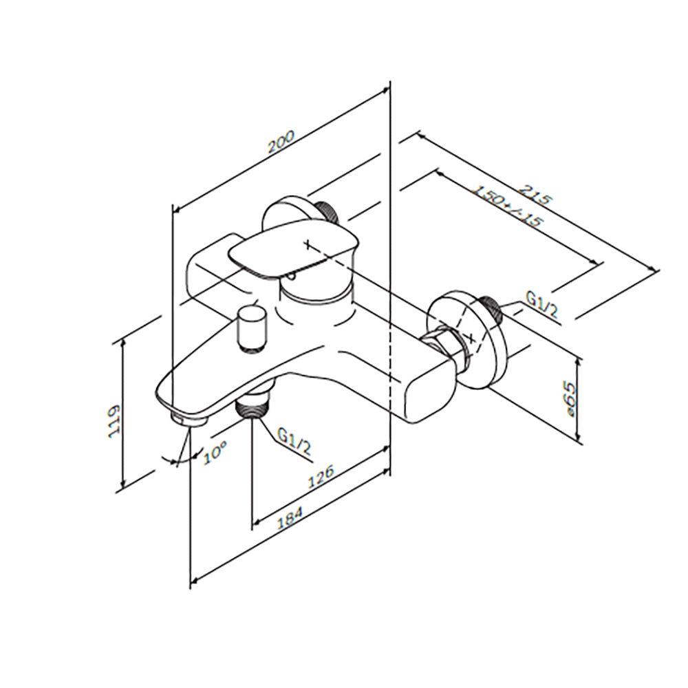 F71A10000 Spirit V2.1 Einhebel-Wannenarmatur/ Brausearmatur | Online Store von AM.PM